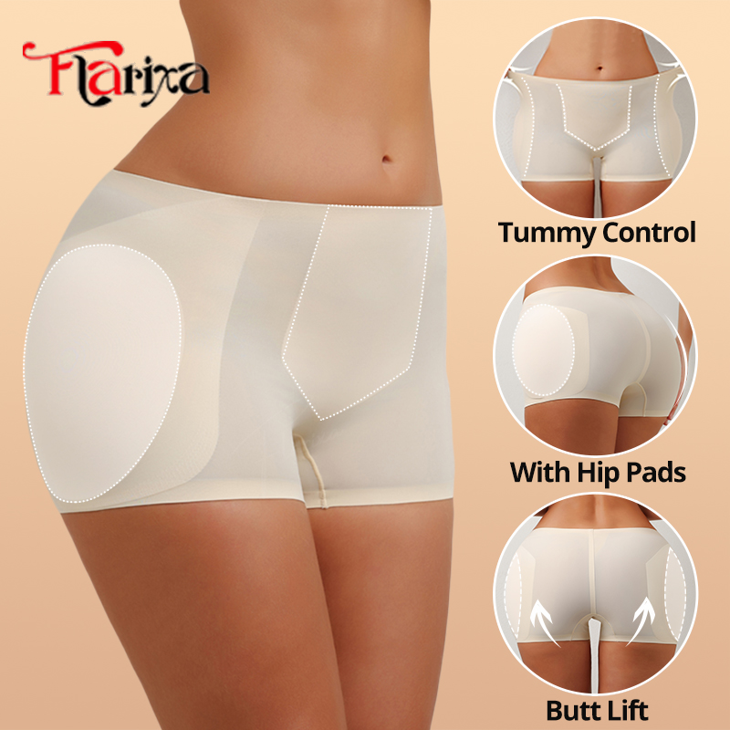 Hip Thrust Pad - Flarixa Hüftpolster, Shapewear, Höschen, Eisstoff, Unterbauchkontrolle,