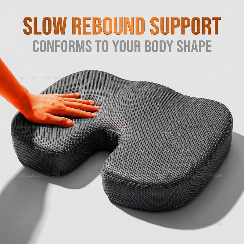 Hip Thrust Pad - Reise-Sitzkissen aus Memory-Schaum, U-förmiges Kissen für