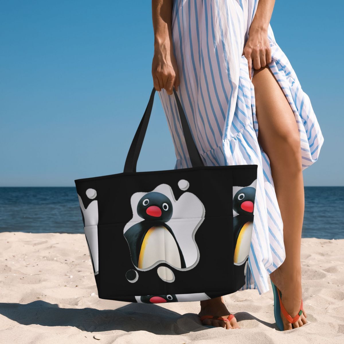 Yoga Fitness Tva - Pingu Pinga Penguin Tv Strandtasche, Sport-,