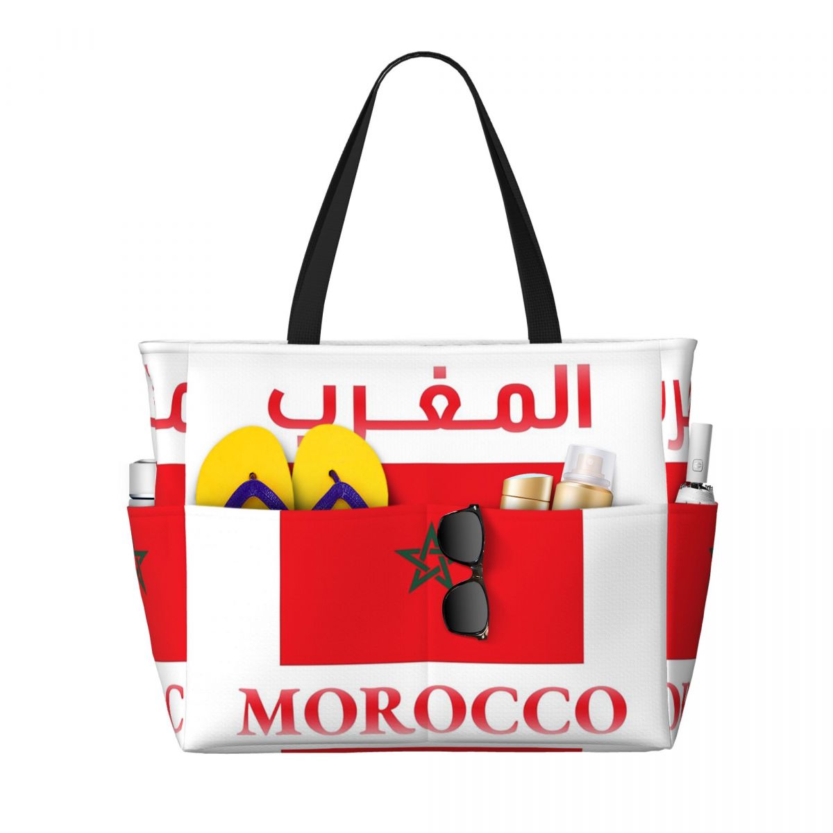 Yoga Fitness Passport - Moroccan Passport Kingdom Of Morocco Strandtasche,