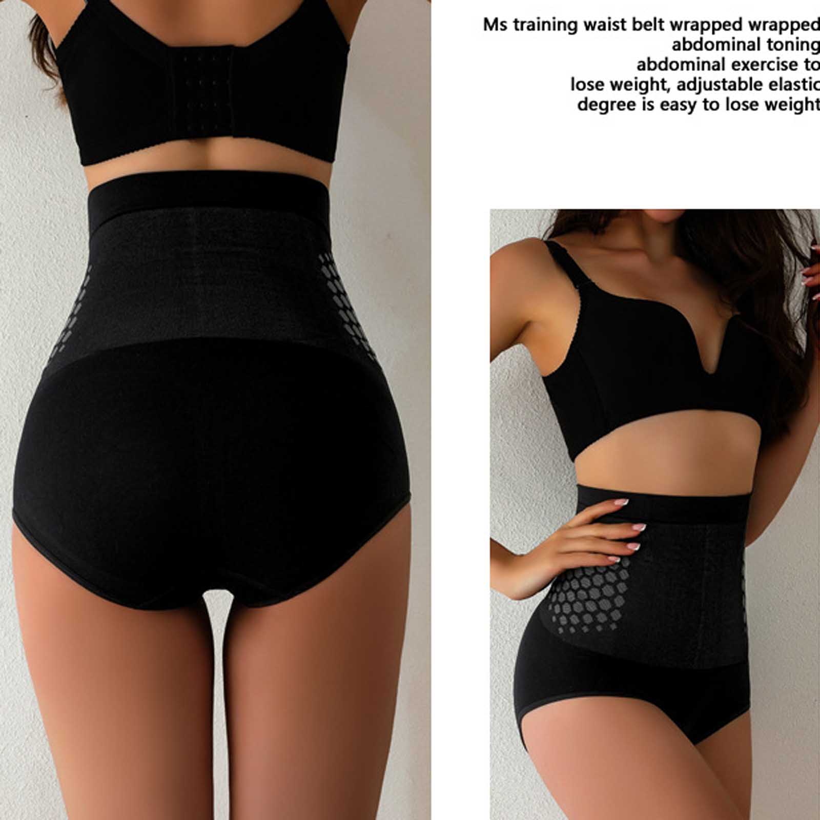 Waist Trainer Women - Hochgeschnittene Bauchkontroll-Shapewear Nahtlose Schlankheits-Slips Atmungsaktive Taillenformer-Höschen