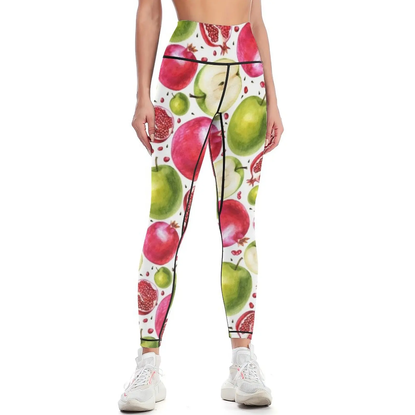 Aquarellmuster. Granatapfel un – Yoga Fitness Apple Bewertung und Preis