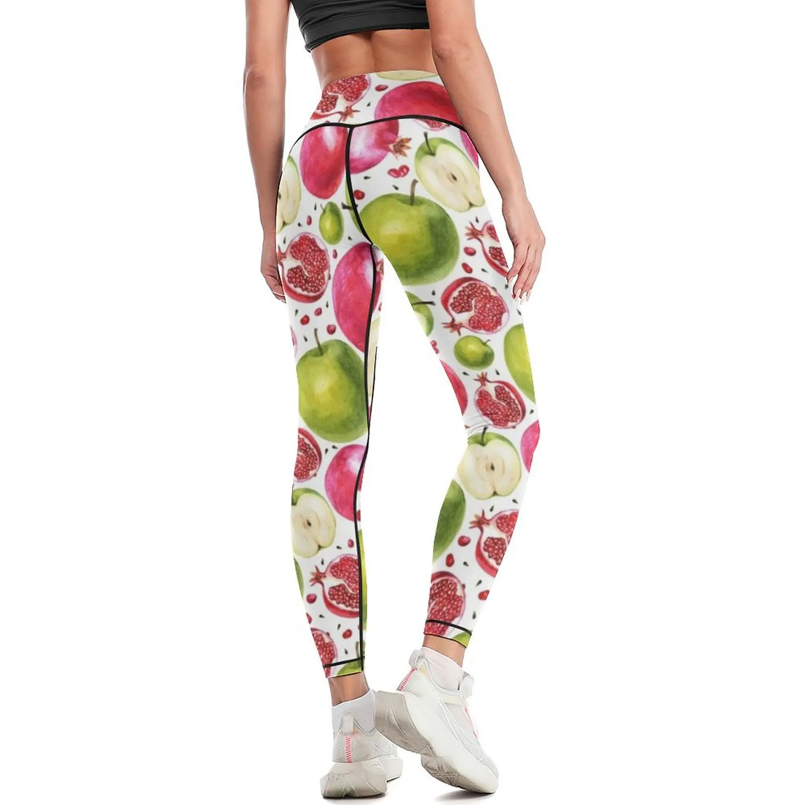 Aquarellmuster. Granatapfel un – Yoga Fitness Apple Bewertung und Preis