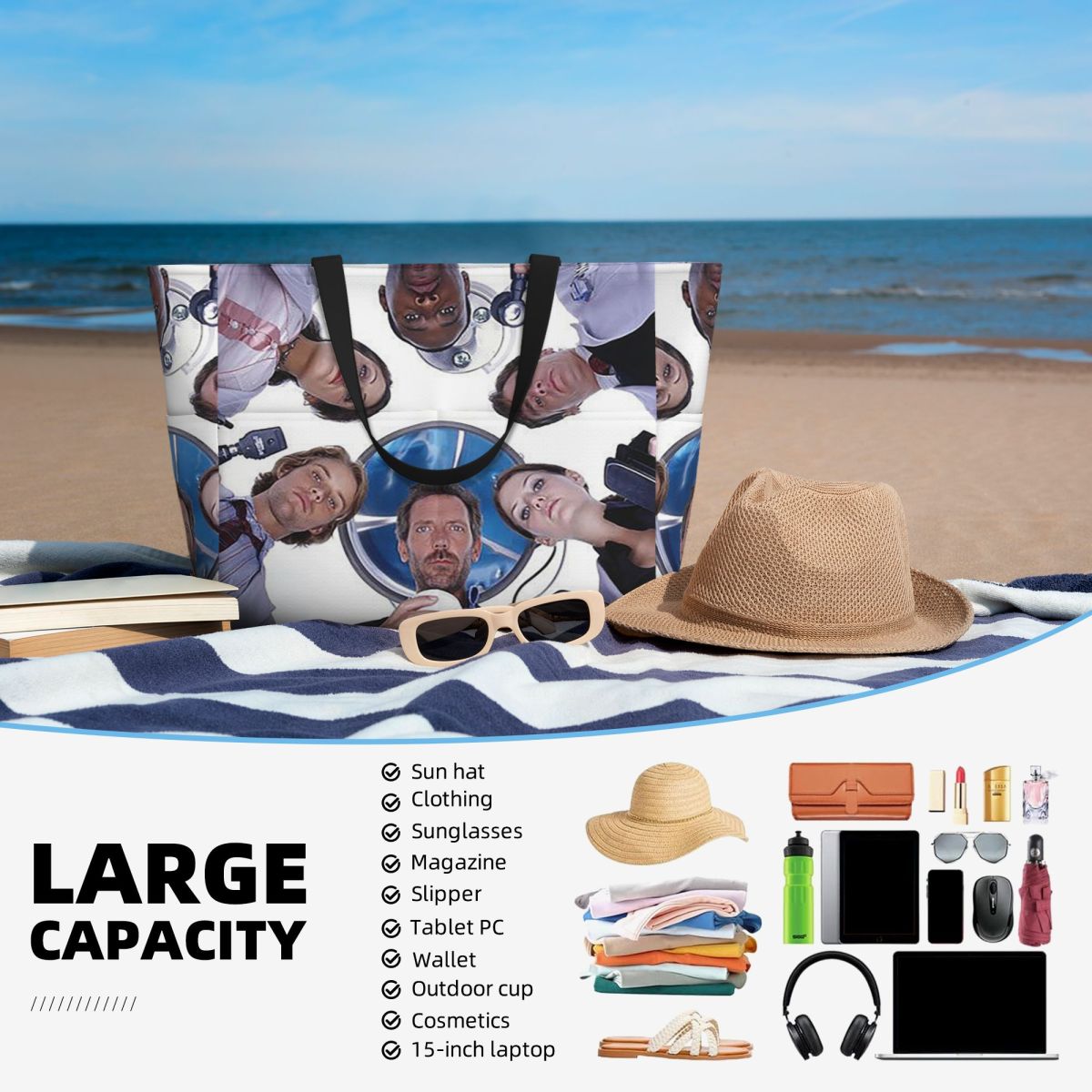 House MD TV Show Strandtasche  – Yoga Fitness Tva Bewertung und Preis