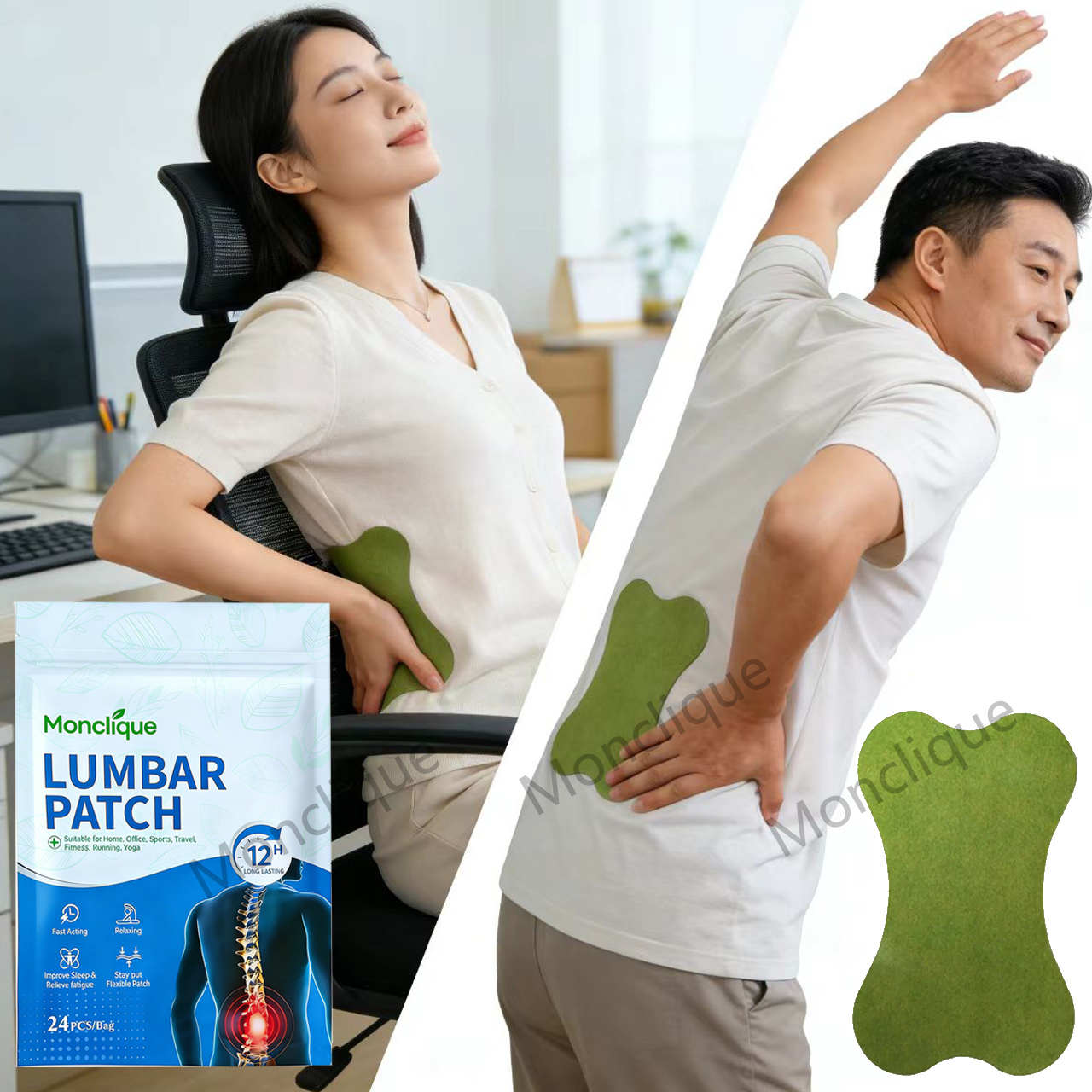 24/48 Stück Lendenwirbelpflast – Yoga Fitness Promotion Bewertung und Preis